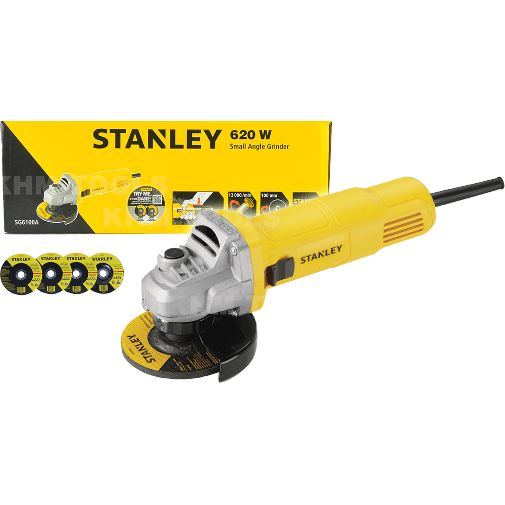 Stanley SG6100A Angle Grinder 4" 620W - KHM Megatools Corp.