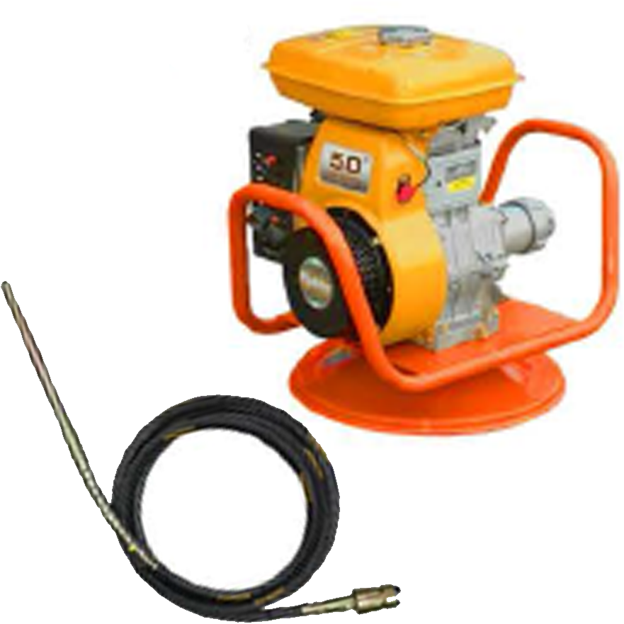 Shinsetsu Concrete Vibrator with EY20 Robin Engine Set (Hex Type)