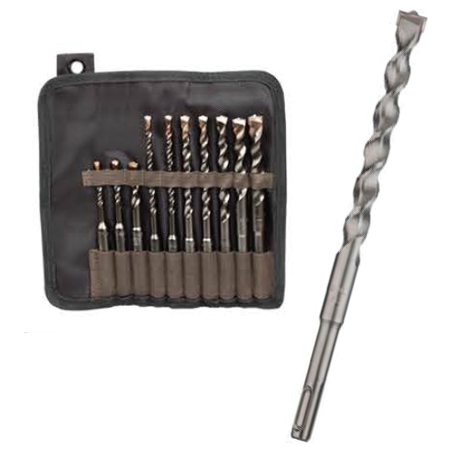 Diager 116D Masonry Twister SDS-Plus Drill Bit Set 10Pcs | Diager by KHM Megatools Corp. Main image