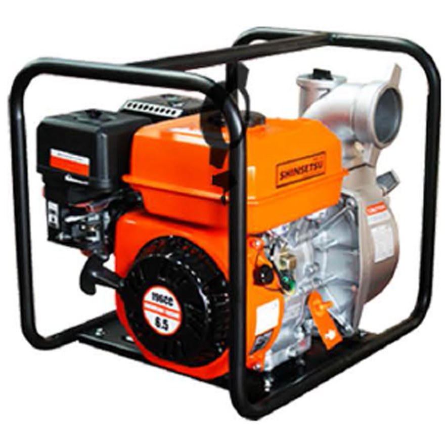 Shinsetsu SWP-7.5-100 Gasoline Water Pump 7HP (4") | Shinsetsu by KHM Megatools Corp. Main image