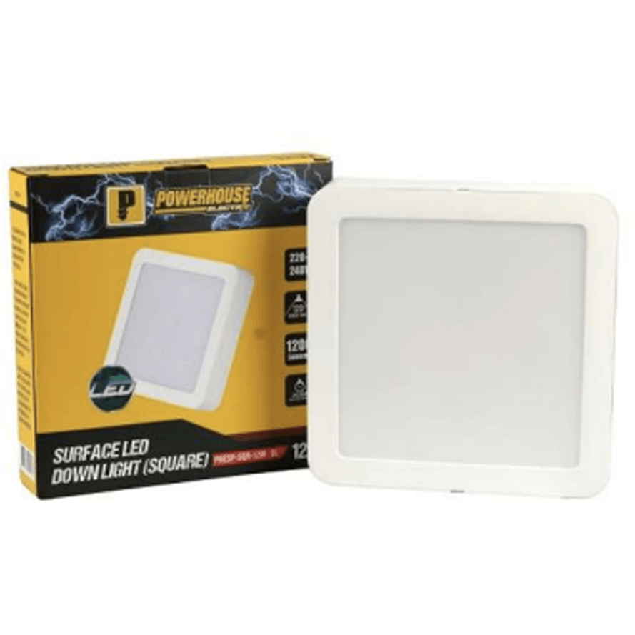 Powerhouse Electric Led Surfaced Downlight Square Warm White - KHM Megatools Corp.