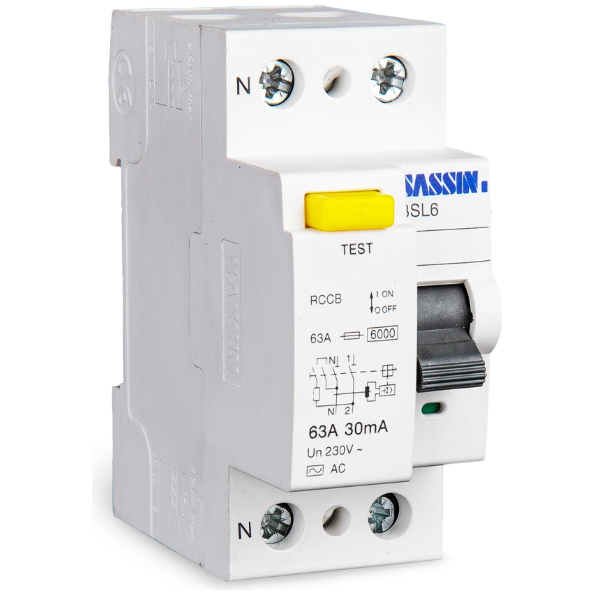 Sassin 2-Pole Residual Current Circuit Breaker (RCCB) (3SL52-63 Series) | Sassin by KHM Megatools Corp. Main image