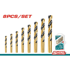 Total TACSD0801 8pcs HSS Twist Drill Bit Set - KHM Megatools Corp.