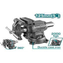Total THTMF6156 Multi-Purpose Bench Vise 5" | Total by KHM Megatools Corp. Main image