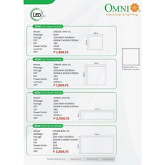 Omni Back-Lit LED Panel Light - KHM Megatools Corp.