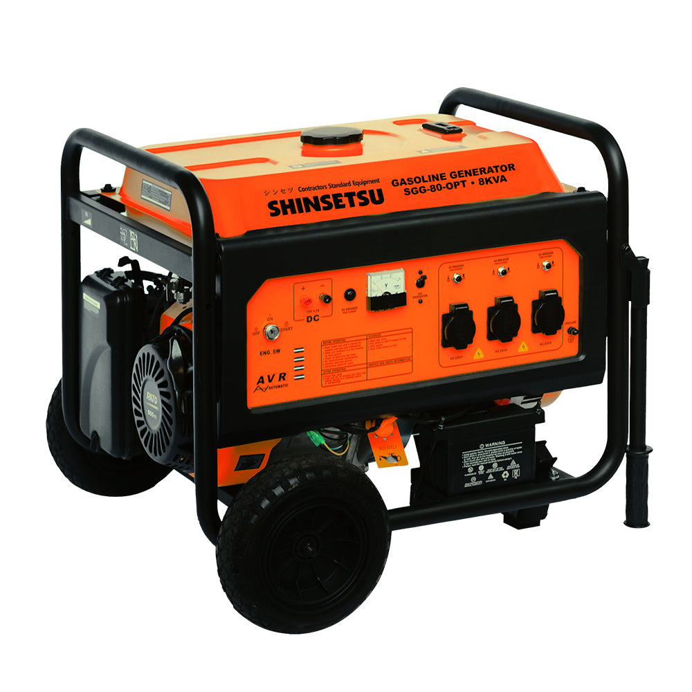 Shinsetsu SGG-80-OPT Portable Gasoline Generator - ToolsSavvy.ph