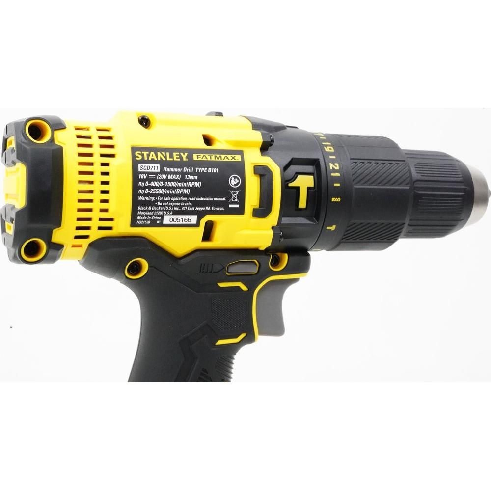 Stanley SCD711C1H 20V Cordless Hammer Drill 13mm + 100pcs Set | Stanley by KHM Megatools Corp.