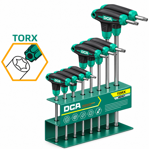 DCA A09F0103 T-Handle Torx Wrench Set 8Pcs