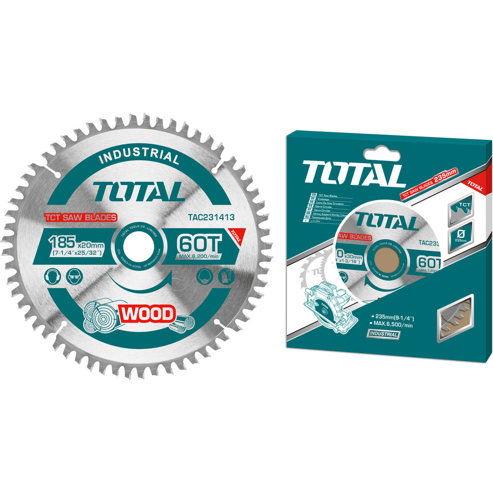 Total TAC231413 Circular Saw Blade 7-1/4"" for Wood | Total by KHM Megatools Corp. Main image