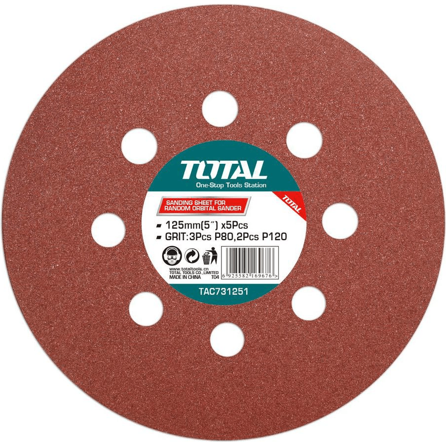 Total TAC731251 Velcro Sanding Disc 5" (5pcs) Secondary image