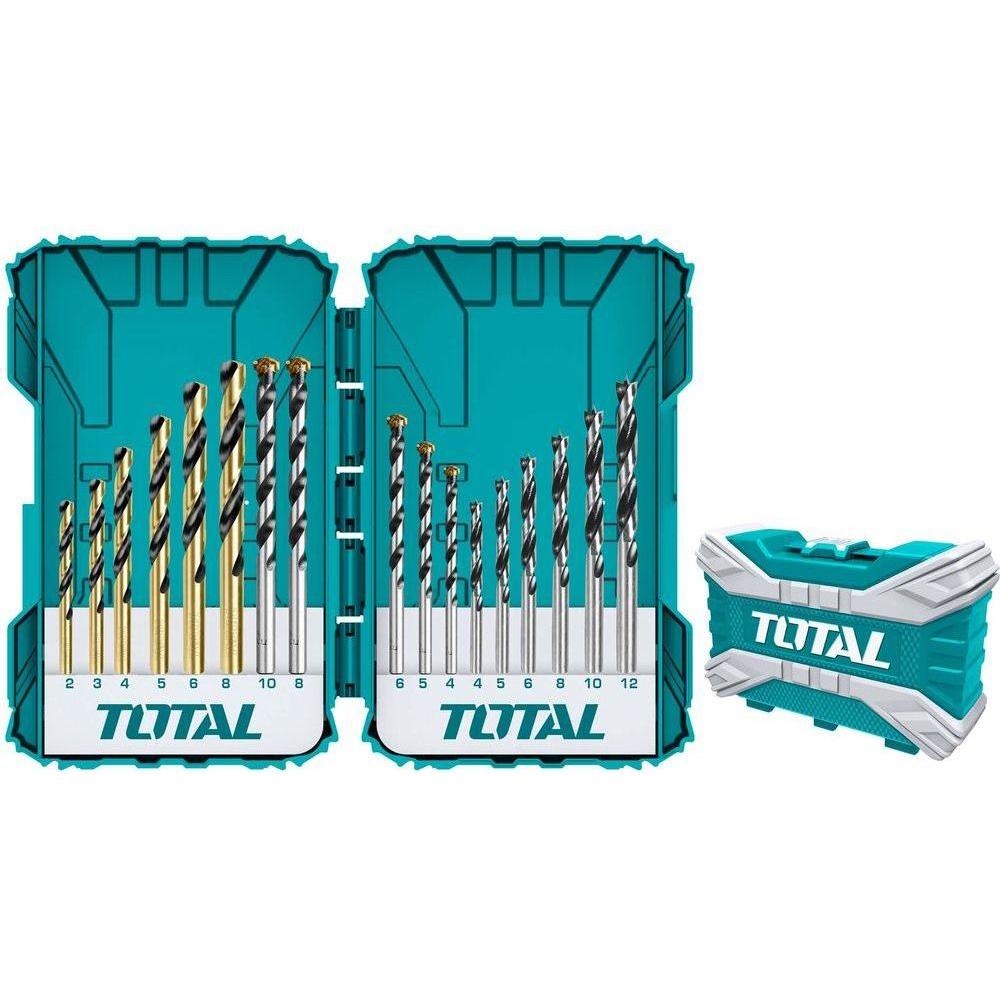 Total TACSDL11601 16pcs Metal, Concrete and Wood Drill Bit Set - KHM Megatools Corp. Main image