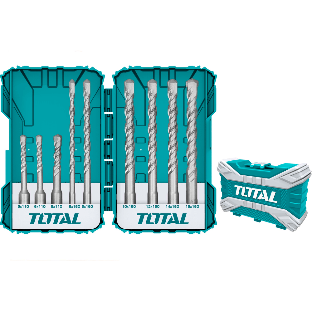 Total TACSDL30901 9pcs SDS-plus Drill Bit Set | Total by KHM Megatools Corp. Main image