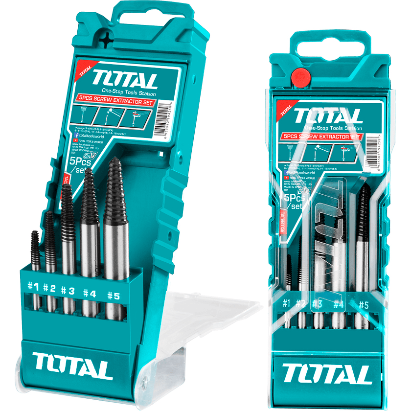 Total TACSE0056 Screw Extractor 5pcs | Total by KHM Megatools Corp. Main image