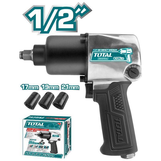 Total TAT40122 Pneumatic Air Impact Wrench 1/2" | Total by KHM Megatools Corp.