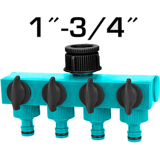 Total THHC604101 4-Way Plastic Hose Connector Secondary image