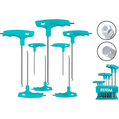 Total THHW80826 8pcs T-Handle Hex Allen Wrench Set Ball End - KHM Megatools Corp.