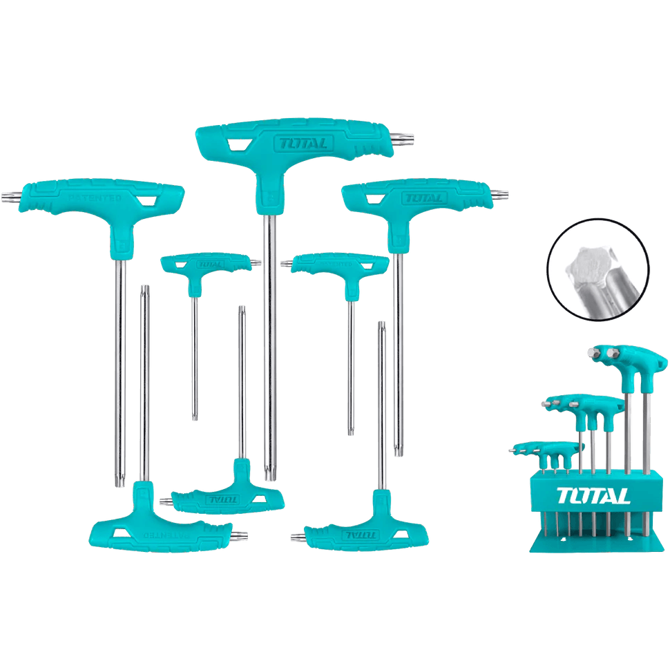 Total THHW80836 8pcs T-handle Torx Wrench Set - KHM Megatools Corp.