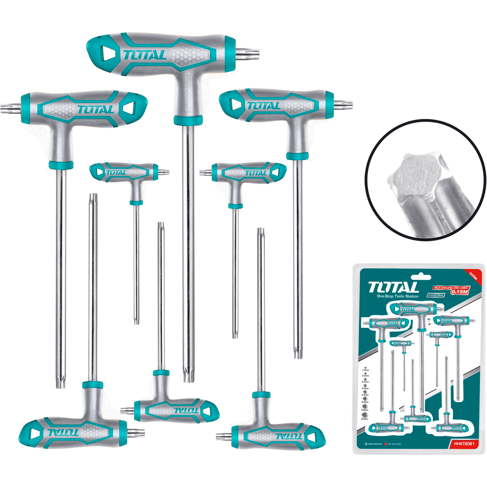 Total THHW8083 8pcs Torx Allen Wrench Set (T-Handle) | Total by KHM Megatools Corp. Main image