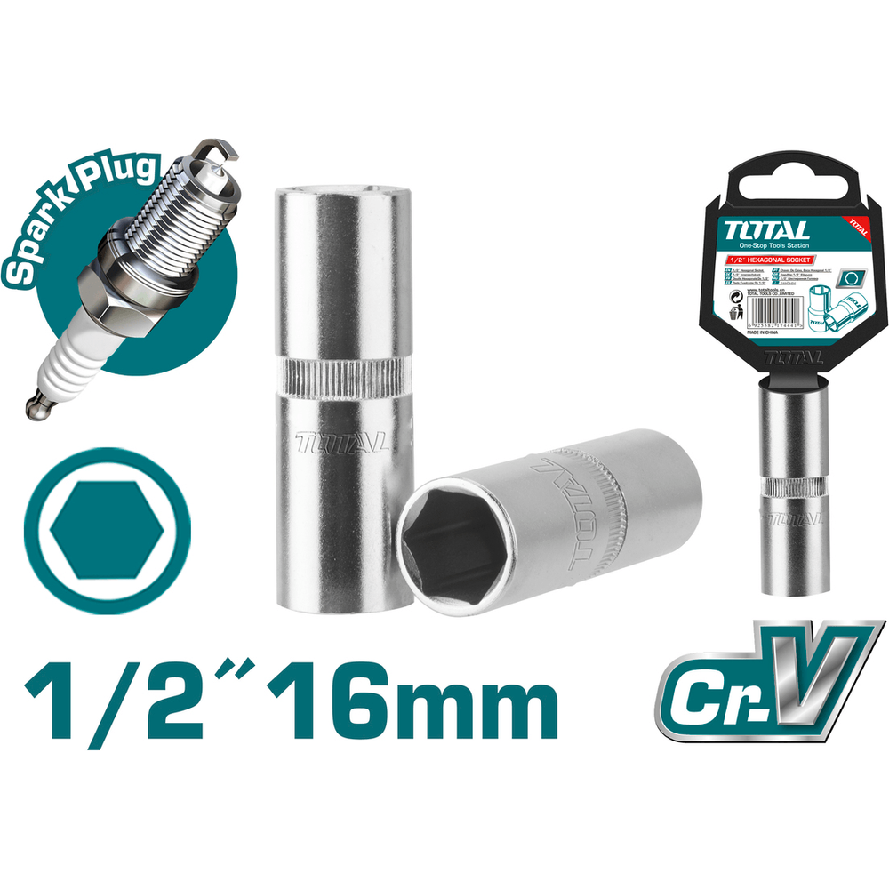 Total 1/2" Drive Spark Plug Socket Wrench Secondary image