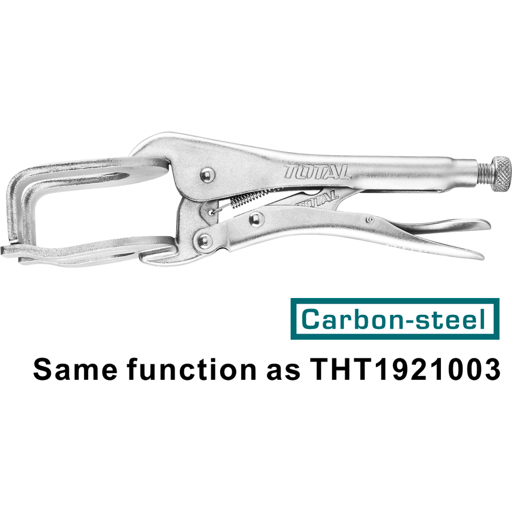 Total THT1921003 Vise Grip Welding Clamp Plier 10" | Total by KHM Megatools Corp.