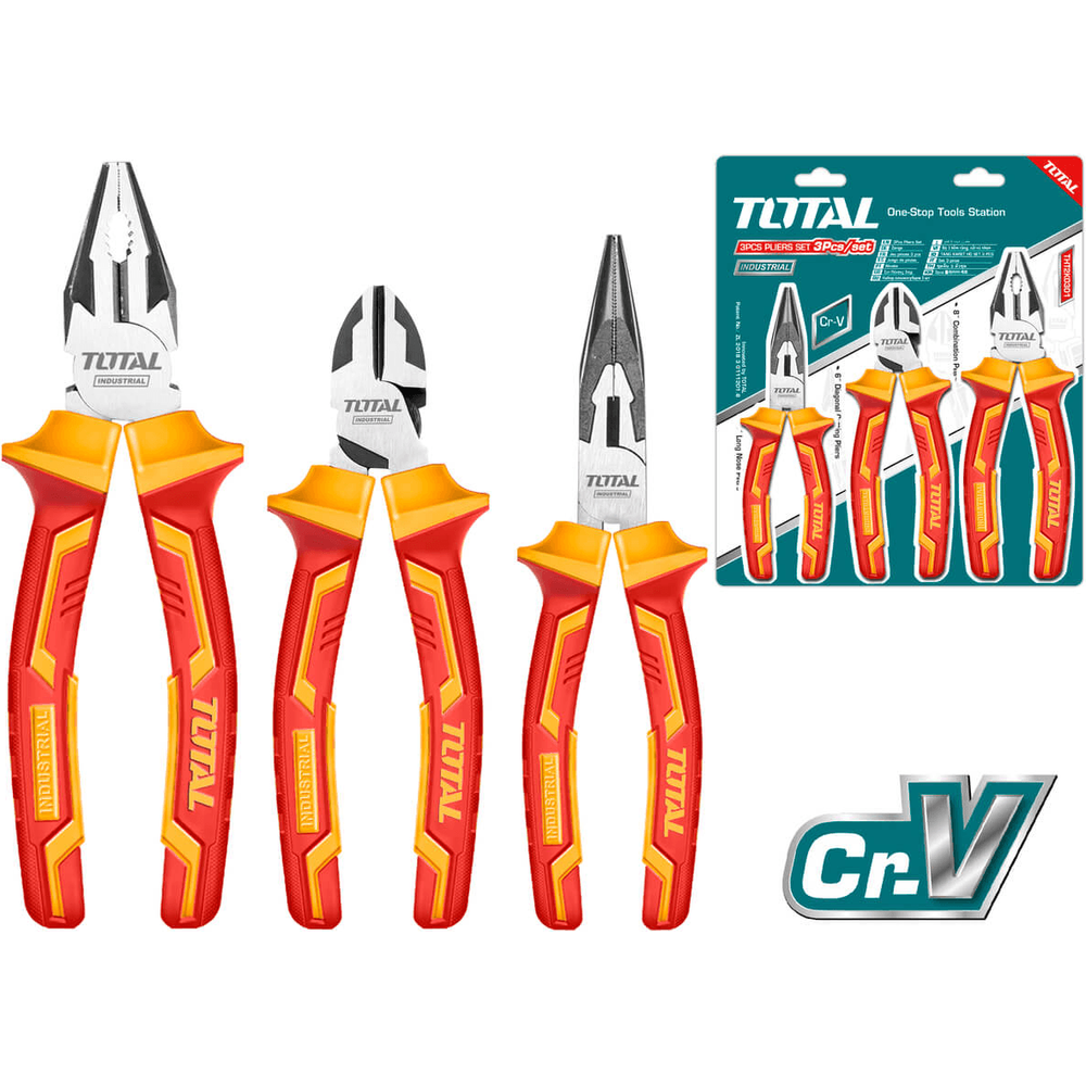 Total THT2K0302 3pcs Insulated Plier Set | Total by KHM Megatools Corp. Main image
