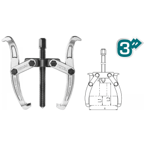 Total THTGP236 Two Jaws Gear Puller 3" | Total by KHM Megatools Corp. Main image