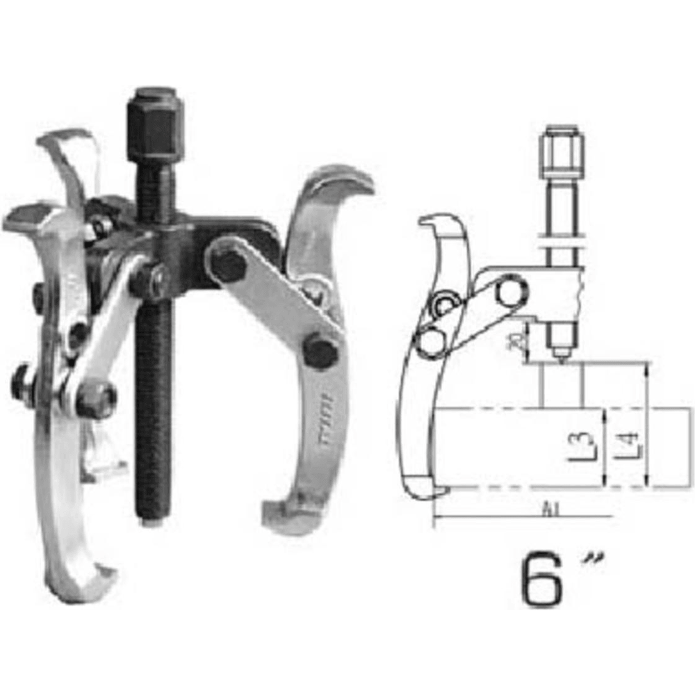 Total THTGP366 Three Jaws Gear Puller 6" | Total by KHM Megatools Corp. Main image