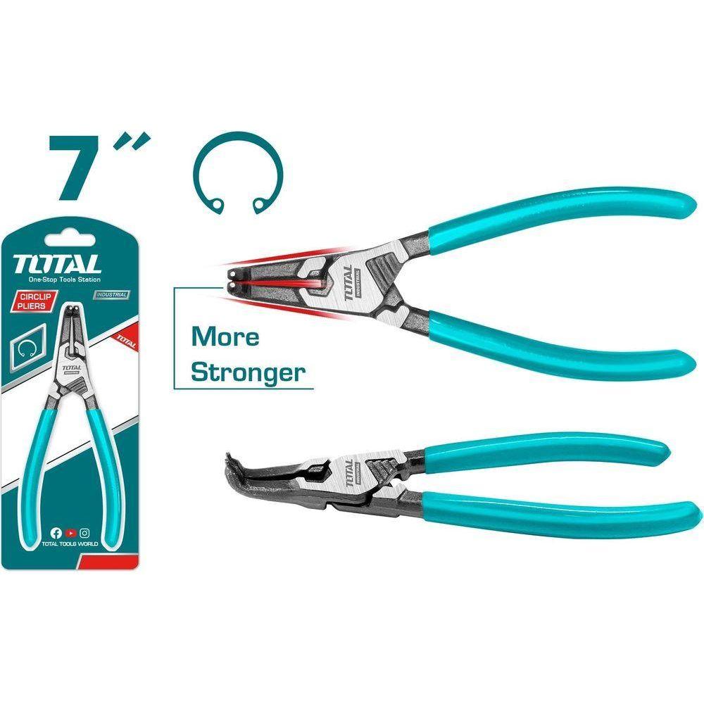 Total THTJ21804 Circlip Pliers 7" Bent Internal - KHM Megatools Corp. Main image