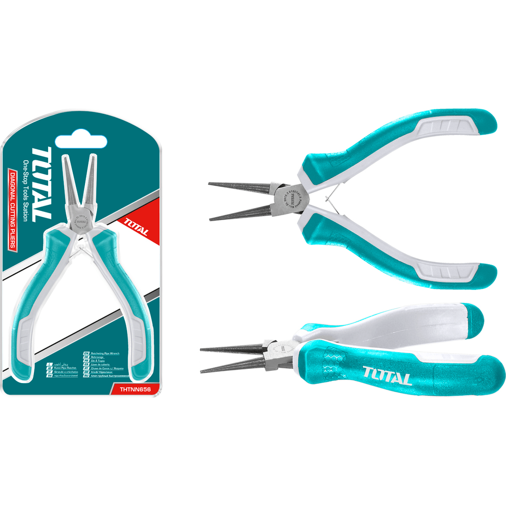 Total THTMN656 Mini Round Nose Pliers 4.5" | Total by KHM Megatools Corp. Main image