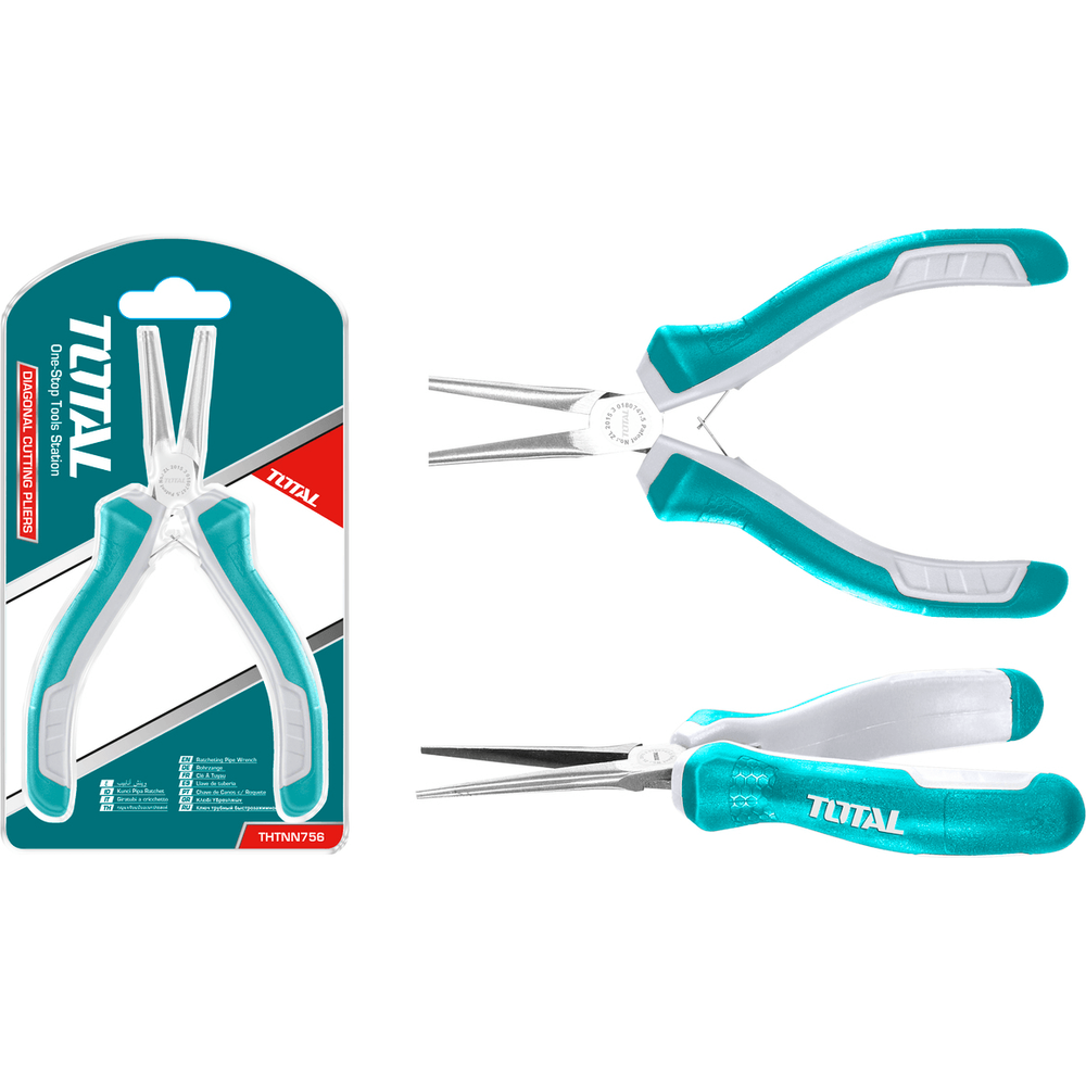 Total THTMN756 Mini Needle Nose Pliers 4.5" | Total by KHM Megatools Corp.