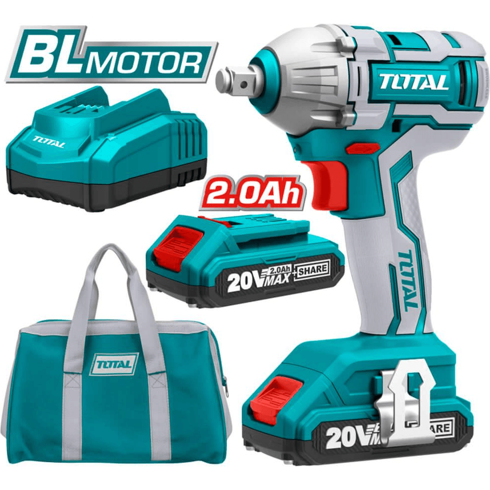 Total TIWLI2001 20V Cordless Impact Wrench - Goldpeak Tools PH Total Main image