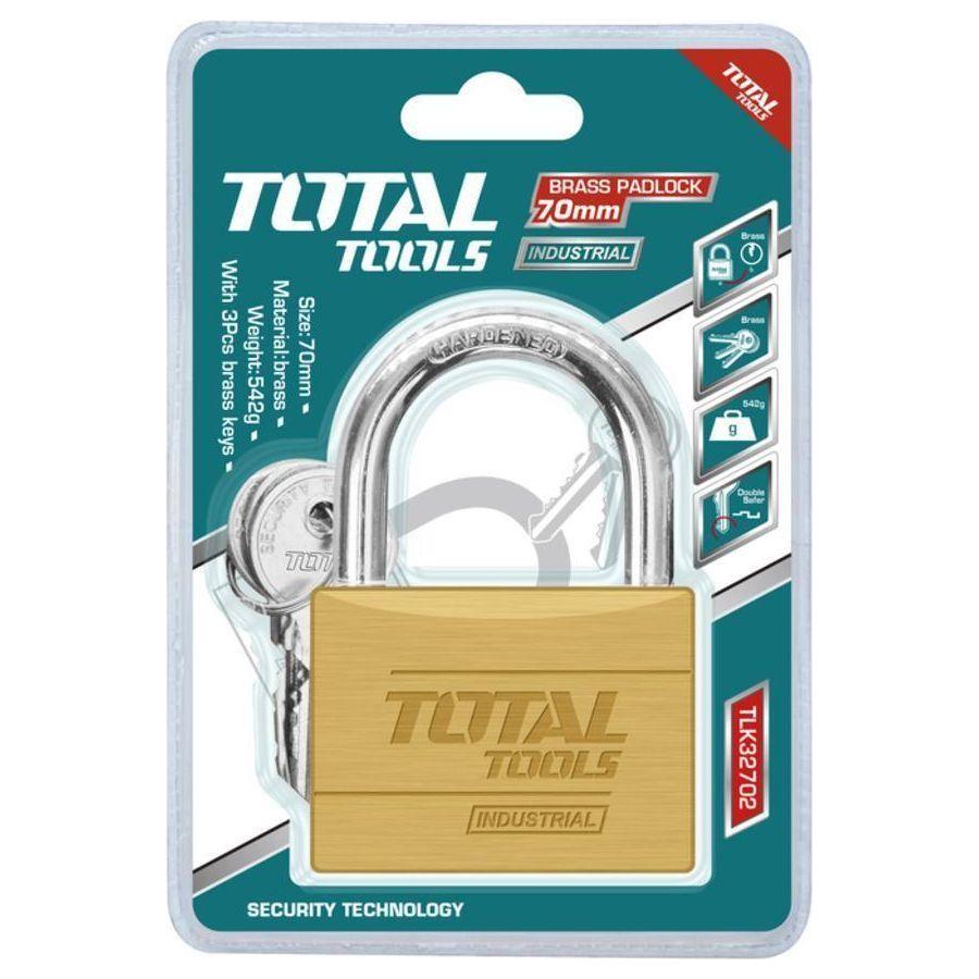 Total Heavy Duty Brass Padlock (TLK) - Goldpeak Tools PH Total Main image
