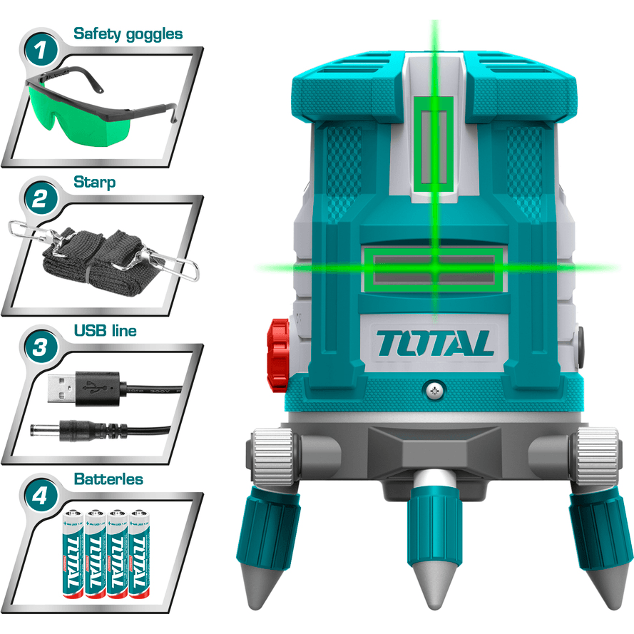 Total TLL305205 Self Leveling Line Laser Level (Green) | Total by KHM Megatools Corp. Main image