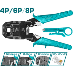 Total TMPC4468P Modular Plug Crimper Plier 8" - KHM Megatools Corp.