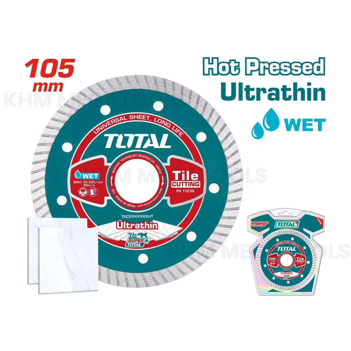 Total TAC2131051HT Diamond Cut Off Wheel 4" (Ultra Thin) - ToolsSavvy.ph Main image