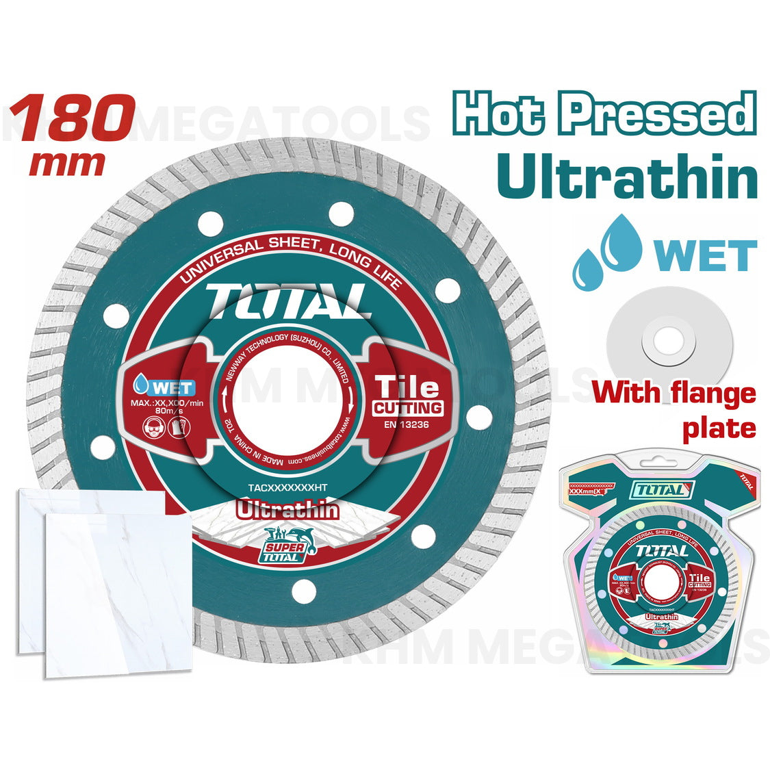 Total TAC2131801HT Diamond Cut Off Wheel 7" (Ultra Thin) - ToolsSavvy.ph