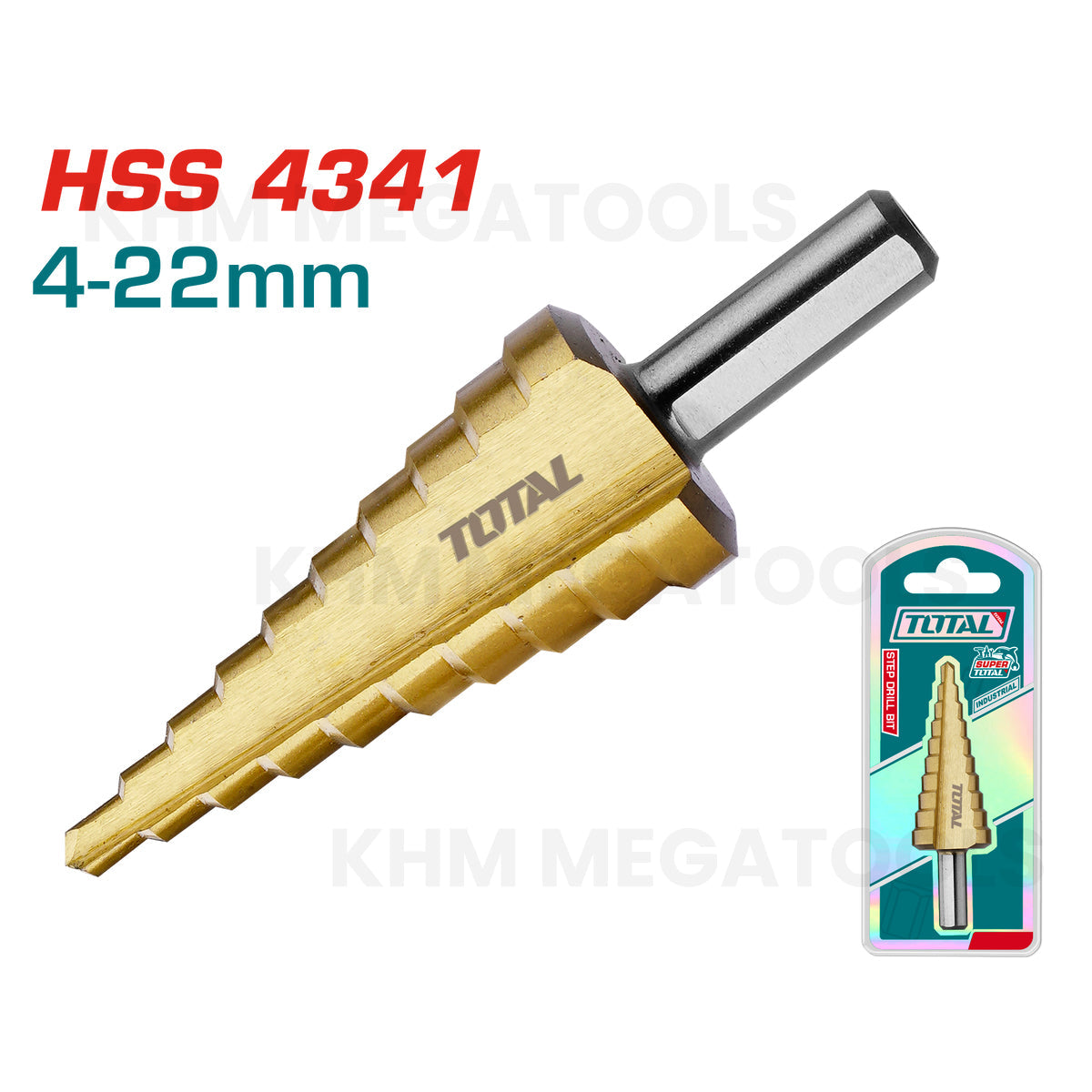 Total TAC7542201 Step Drill Bit 4-22mm - ToolsSavvy.ph