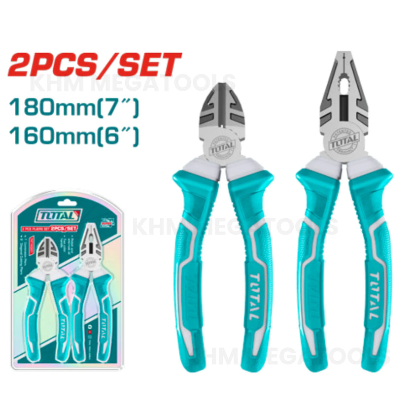 Total  THT1K0201 2pcs Pliers Set - ToolsSavvy.ph Main image