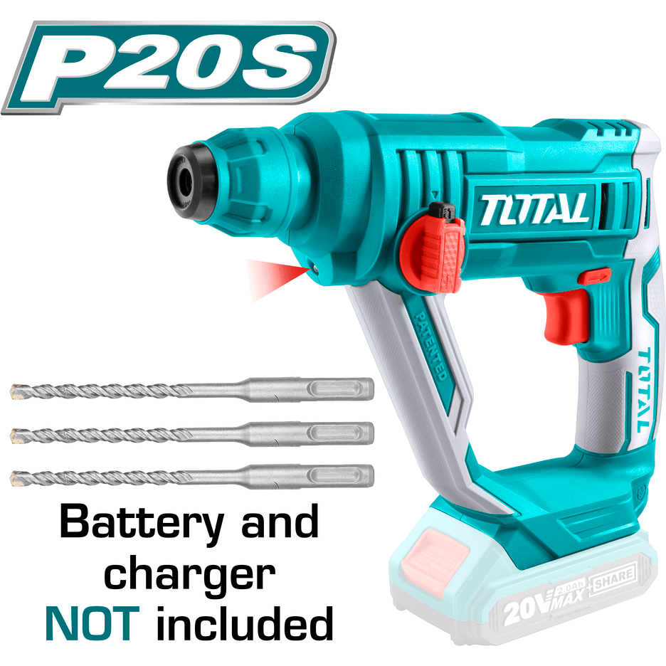 Total TRHLI1601 20V Cordless SDS-plus Rotary Hammer (Bare) | Total by KHM Megatools Corp. Main image
