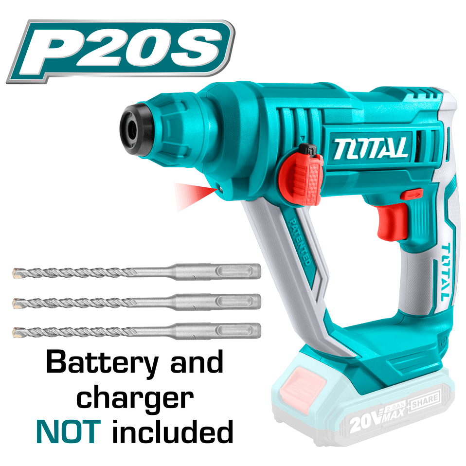 Total TRHLI1601 20V Cordless SDS-plus Rotary Hammer (Bare) | Total by KHM Megatools Corp.