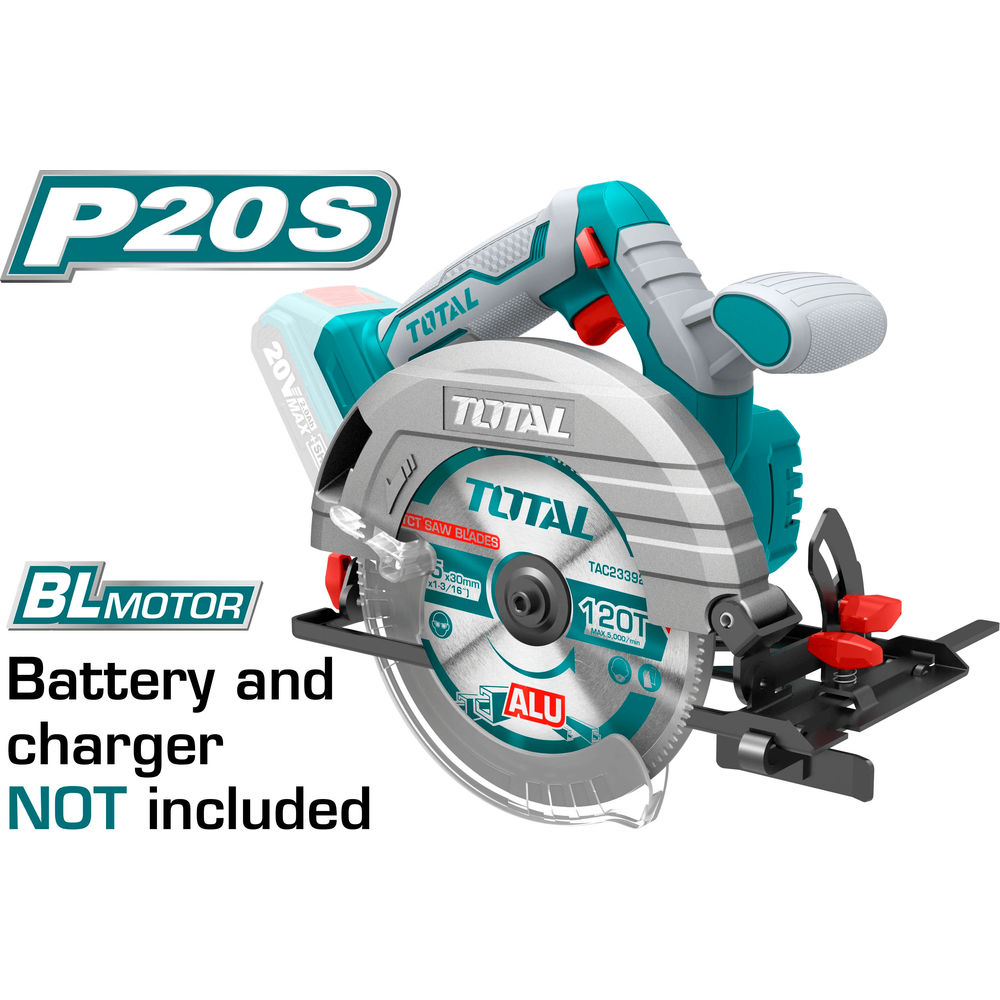Total TSLI1651 20V Cordless Circular Saw (Bare) | Total by KHM Megatools Corp. Main image