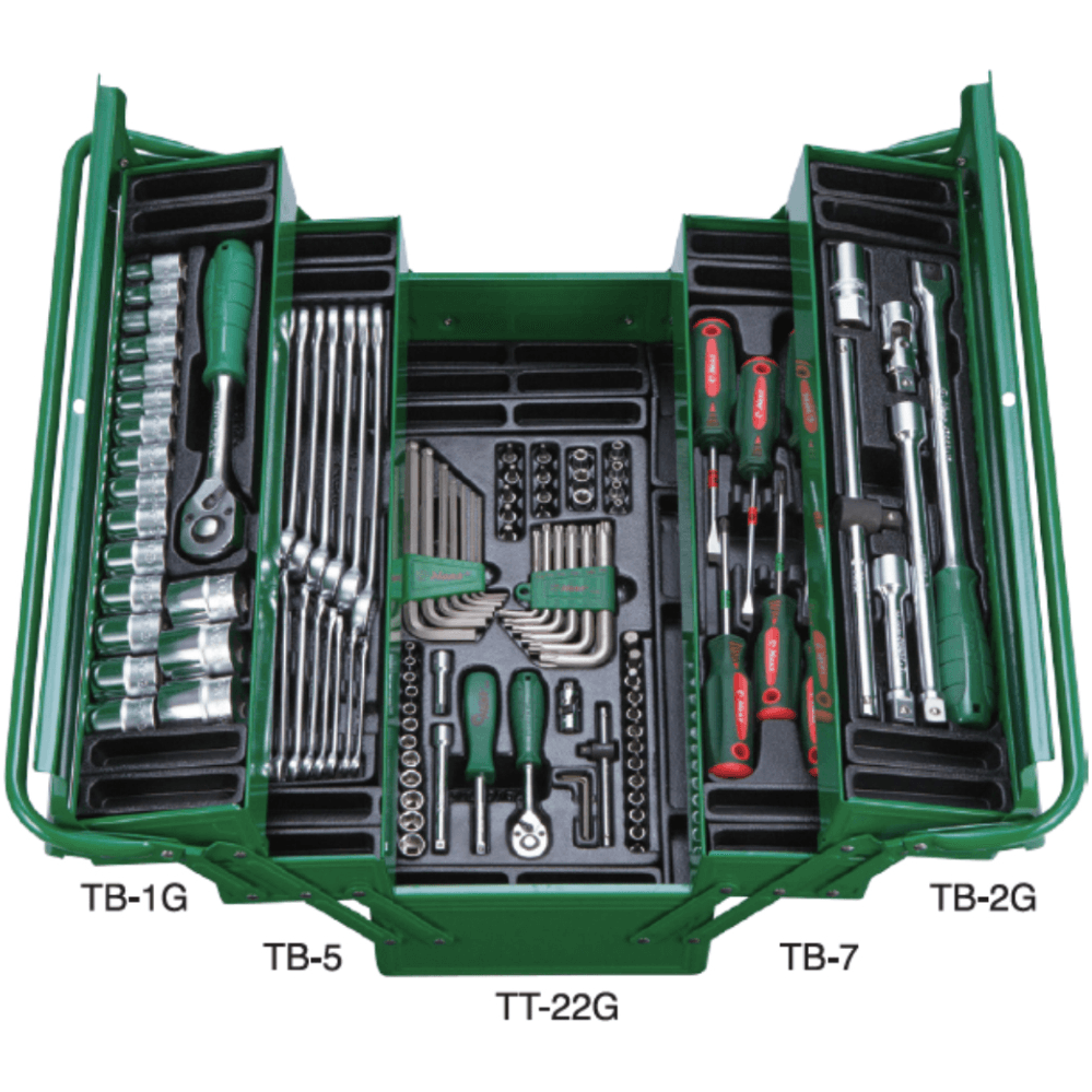 Hans TTBK-111L Assorted Hand Tools Set With Tool Box Chest (111pcs) - KHM Megatools Corp. Main image