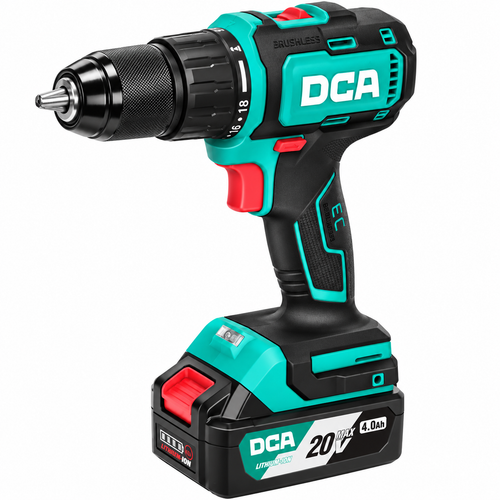 DCA ADJZ2055i-EM 20V Cordless Brushless Driver / Hammer Drill 13mm [Kit]