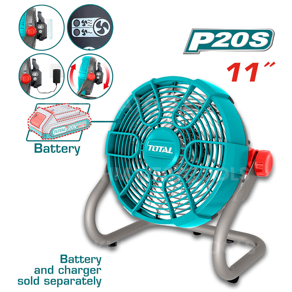 Total TFALI2002 20V Cordless Fan 11" (Bare) - ToolsSavvy.ph Main image