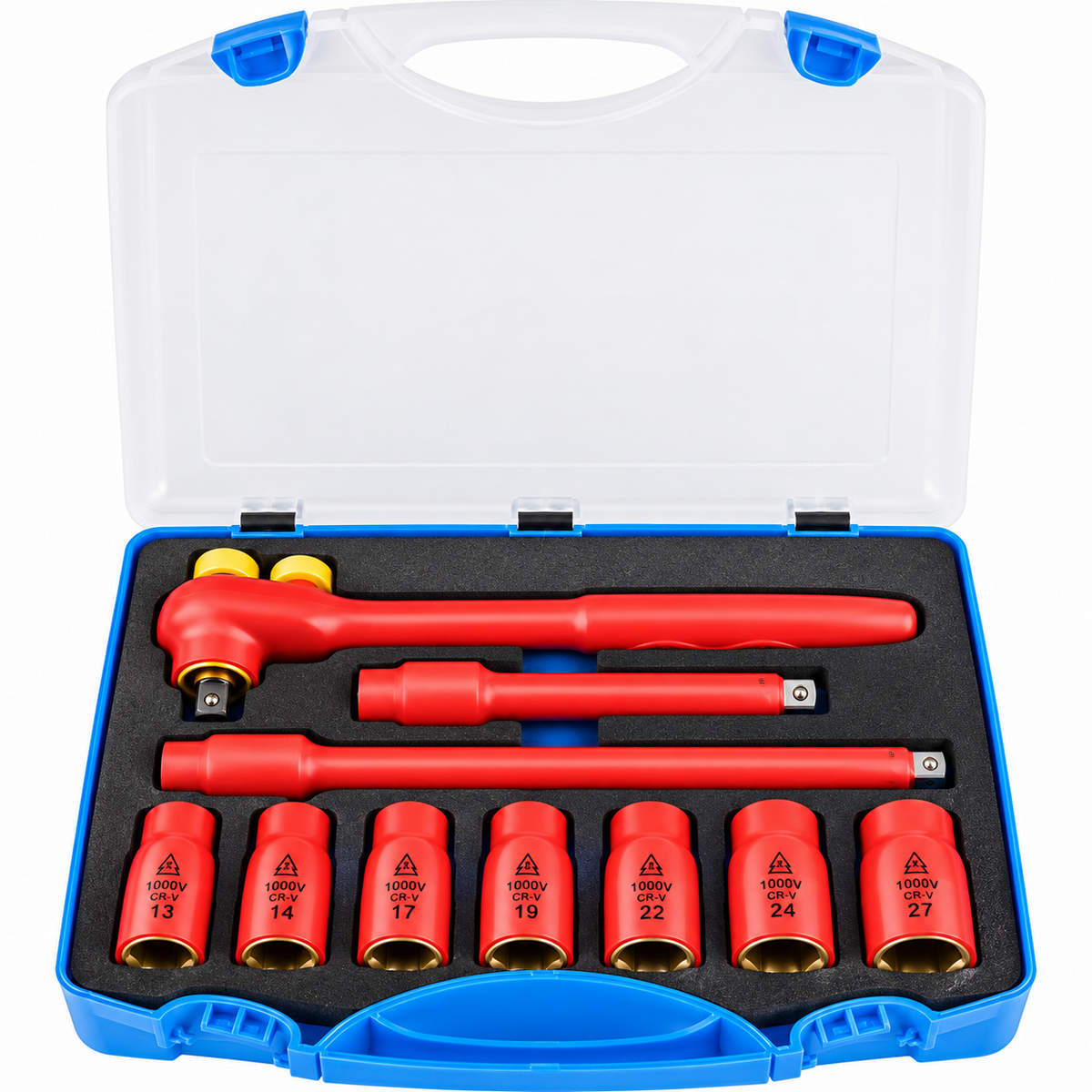 Unior 190VDE6P Insulated Socket Wrench Set 1/2" Dr. 1000V Main image