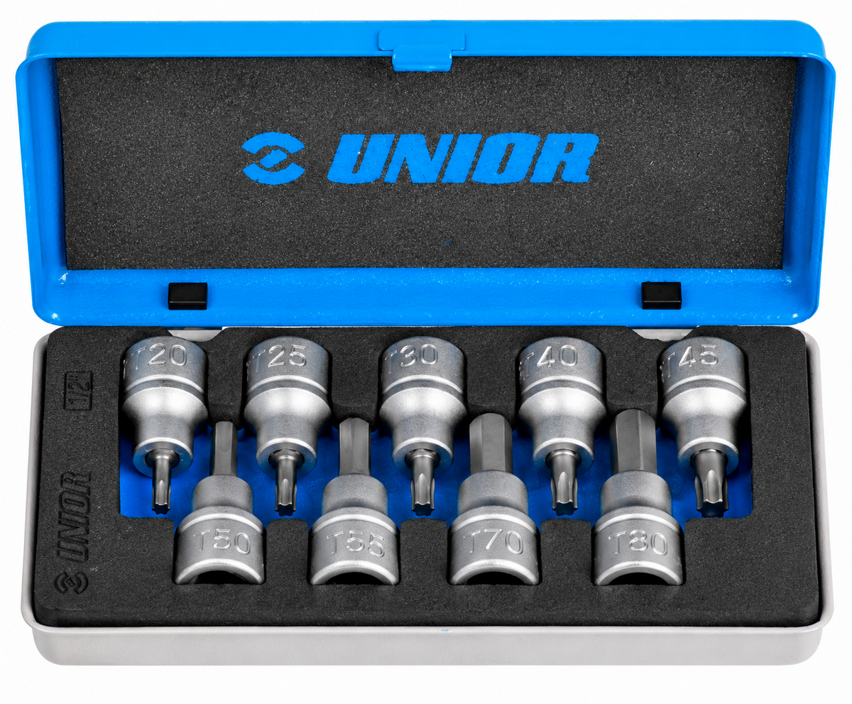Unior 192 Torx & Hex Socket Set 1/2" Dr.