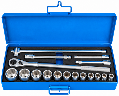 Unior 197MB2 Socket Wrench Set 3/4" Dr. 22–50mm (14 Pcs/Set)
