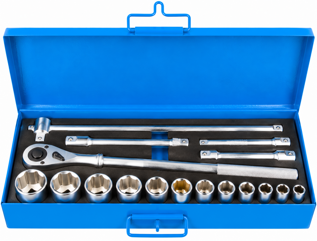 Unior 199MB1 Socket Wrench Set 1" Dr. 46–80mm (12 Pcs/Set)