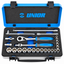 Unior 239A Socket Wrench Set 3/8" Dr. 6–22mm (24 Pcs/Set)