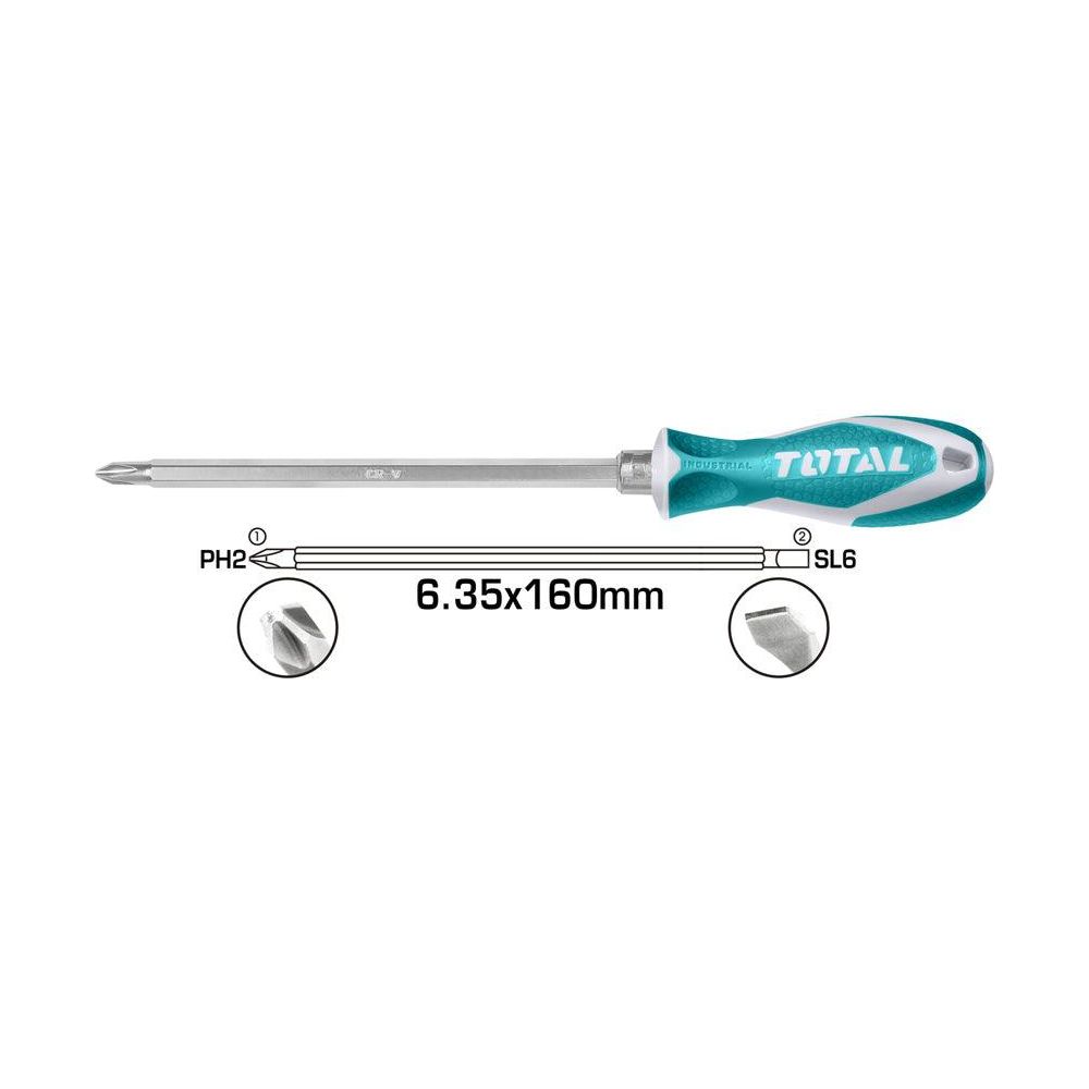 Total THT250226 2in1 Screwdriver Set | Total by KHM Megatools Corp. Main image